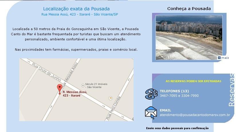 Pousada Canto Do Mar São Vicente Екстериор снимка